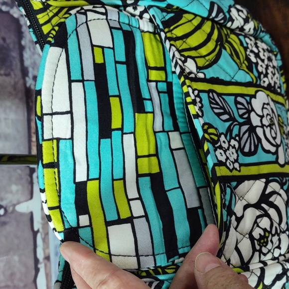 Vera Bradley "Island Blooms" Quilted "Clare" Crossbody Shoulder Bag - Picture 9 of 12